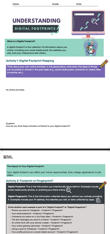 Understanding Digital Footprints-With Answer Key